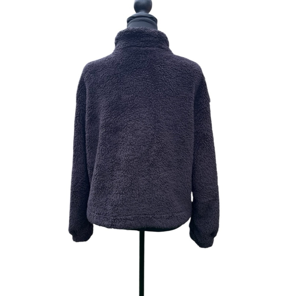 Women's Black Fleece Jacket by SHEIN size M - Picture 3 of 5